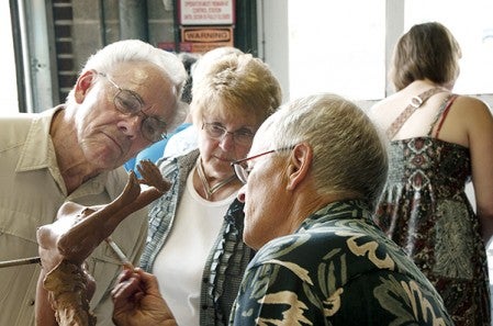 Visitors to the Austin ArtWorks Festival get the opportunity to watch some of the artists in the middle of creation. Photo provided