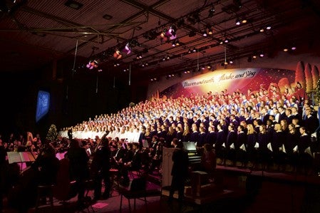 The St. Olaf Orchestra and five choirs, featuring more than 500 student musicians, perform at this year's Christmas Festival. Photo provided