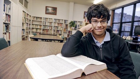 Pacelli eighth-grader Shane DeSilva is taking his spelling game on the road when he competes in the Scripps National Spelling Bee on May 27 in Washington, D.C. Eric Johnson/photodesk@austindailyherald.com