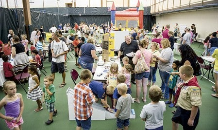 Kids and parents showed up for the Austin and Mower County Kids Fest at the Austin YMCA. 