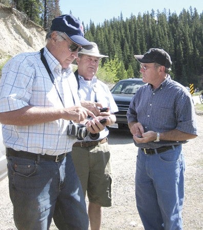 Ted Adams, from left, John Adams and Dan Adams vacationed in Banff, Canada, together in August of 2010. Photo provided