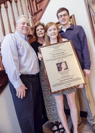 The Schwab famliy: Pat, Beth, Nate and Paiton Schwab traveled to Guatamala as part of Project Spammy. It was also therapuetic for the family. Lauren Schwab passed away in 2013, shortly before the family traveled. Eric Johnson/ photodesk@austindailyherald.com