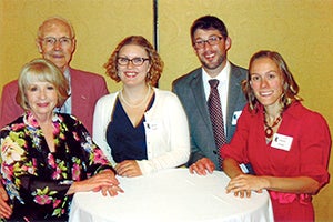 From left: Ruth White and Gordy White, Kelsey Field and Adam Stange and Rachel Stange. Photo provided