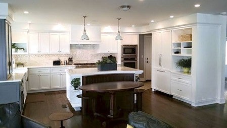 Kitchen cabinetry done by Mountain Oak Cabinetry.