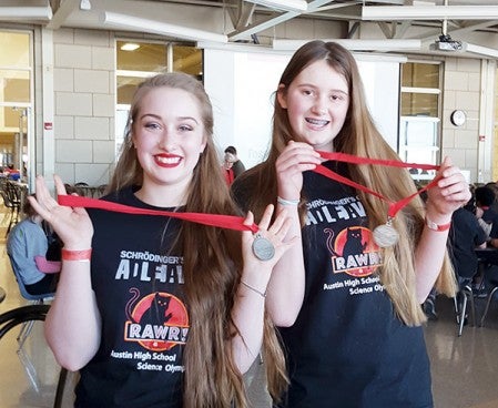 Austin High School Science Olympiad students were awarded medals during the competition Feb. 13. Photo provided.
