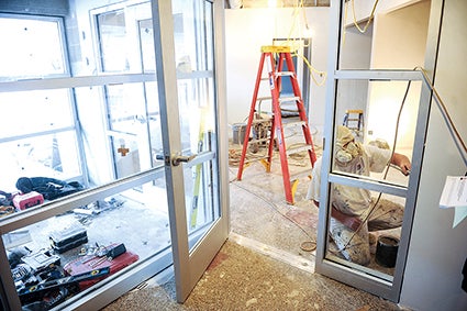 Work continues as the Corcoran Center is transformed into a joint school for special needs children with Albert Lea.