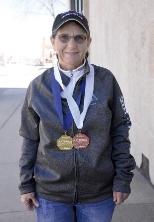 Mary Nelson of Austin recently competed NASTAR championships in Steamboat, Colorado. Rocky Hulne/sports@austindailyherald.com