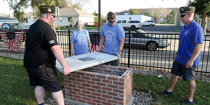 VFW closes weekend of 100th anniversary celebration with time capsule - Austin Daily Herald